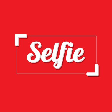 Selfie fotoğrafta akıllı telefon kavram simgesine
