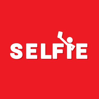 Selfie fotoğrafta akıllı telefon kavram simgesine