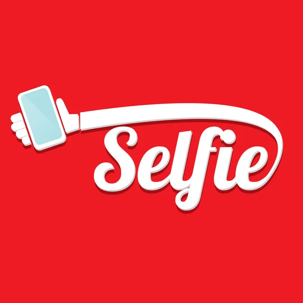 Selfie mit Smartphone-Ikone — Stockvektor