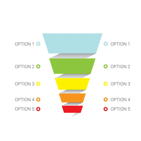 Embudo de venta vectorial — Archivo Imágenes Vectoriales