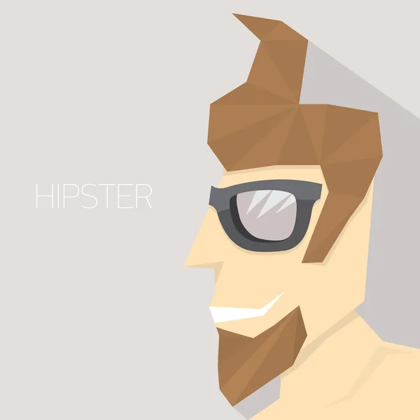 Vector hipster man pictogram. hipster stijl — Stockvector