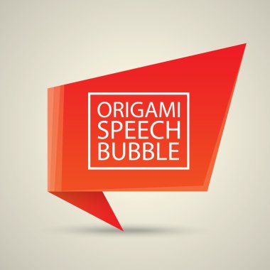 Soyut parlak kırmızı konuşma balonu.