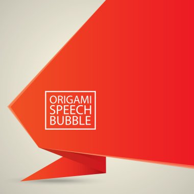 Soyut parlak kırmızı konuşma balonu.