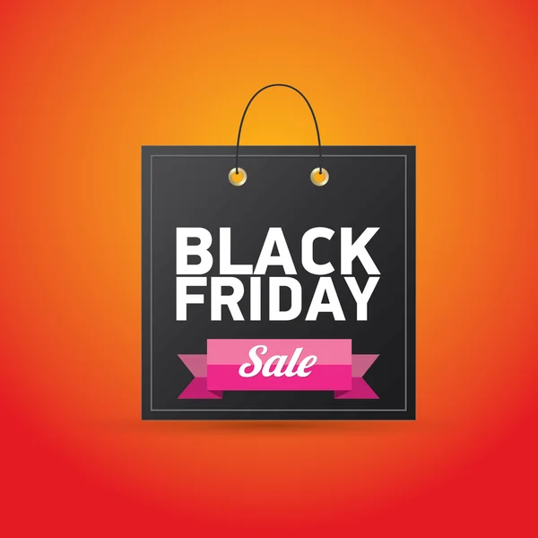 Black Friday sales tag. vector illustration — Stock Vector