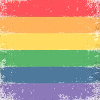 LGBT gurur bayrağı geçmişi. Lezbiyen, eşcinsel, biseksüel ve LGBT örgütünün transseksüel bayrağı gökkuşağı gurur bayrağıdır. gurur gökkuşağı vektör illüstrasyonu