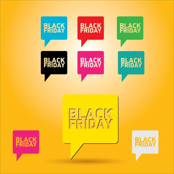 Black Friday sales tag. vector illustration — Stock Vector