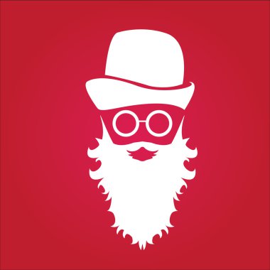 parti veya kart için Noel hipster poster.