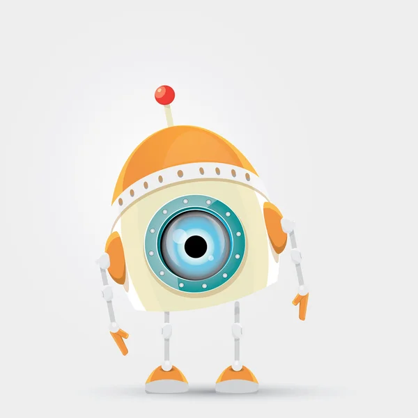 Cartoon personaggio robot carino — Vettoriale Stock