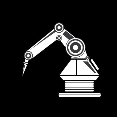 vektör robotik kol sembolü. robot el
