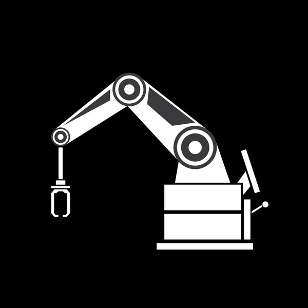 Vektoru symbol robotické rameno. ruka robota — Stockový vektor