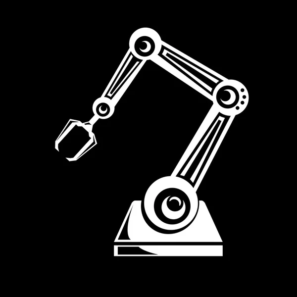 Vector robotarm symbol. robot hand — Stock vektor