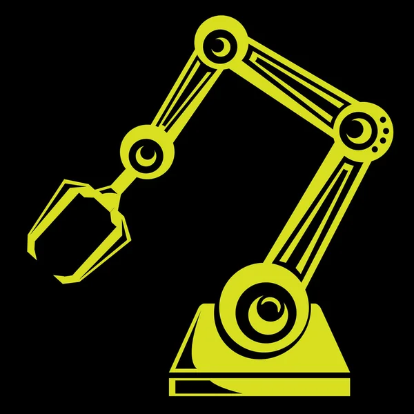 Vector robotarm symbol. robot hand — Stock vektor