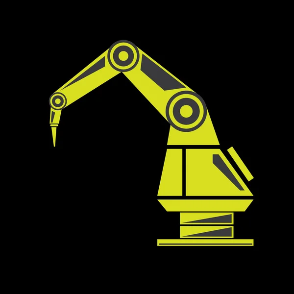 Vektor Roboterarm-Symbol. Roboterhand — Stockvektor