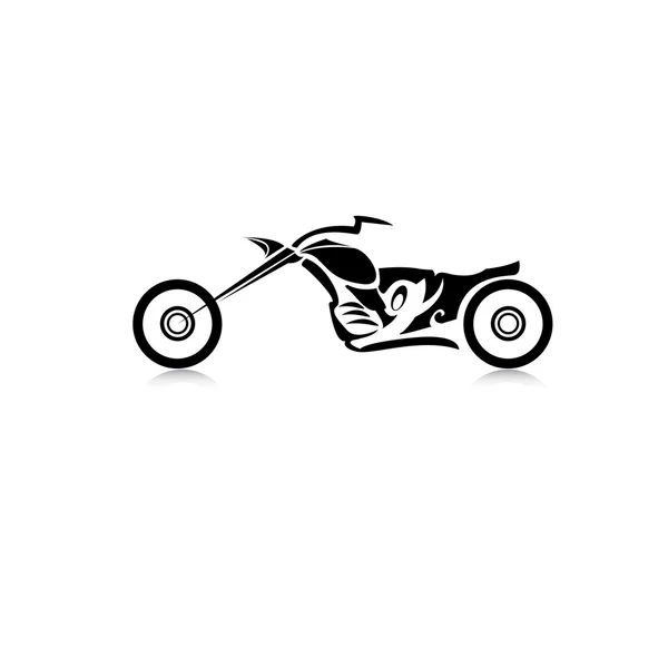 Vector Silueta de moto clásica. icono de moto — Archivo Imágenes Vectoriales