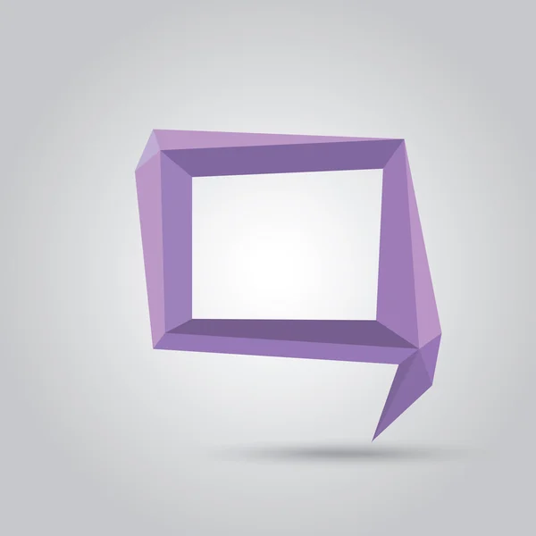 Zomer violet conceptuele geometrische tekstballon — Stockvector