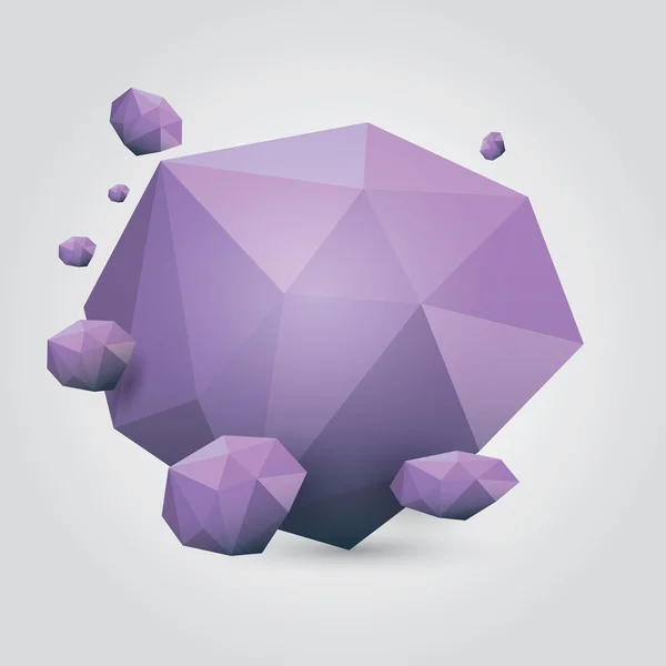 Zomer violet conceptuele geometrische tekstballon — Stockvector
