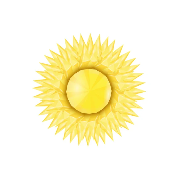 Sun icon . Vector illustration — Stock Vector