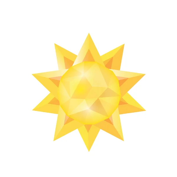 Sun icon . Vector illustration — Stock Vector