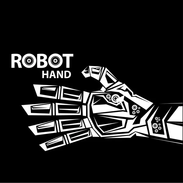 Vector robotarm symbol. robot hand — Stock vektor