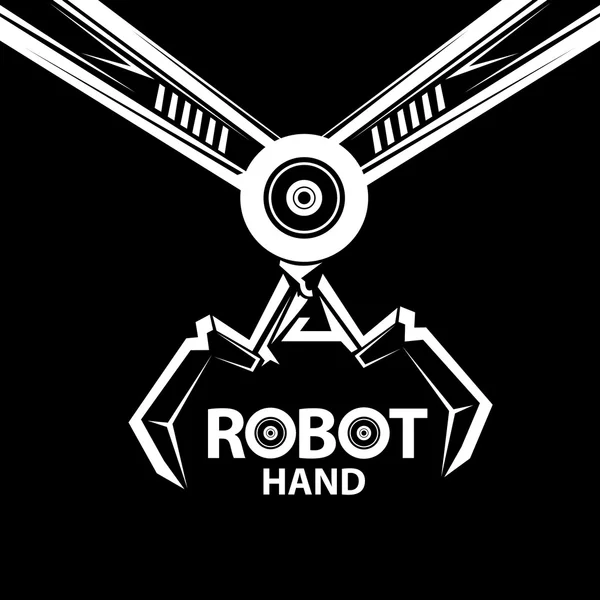 vektör robotik kol sembolü. robot el