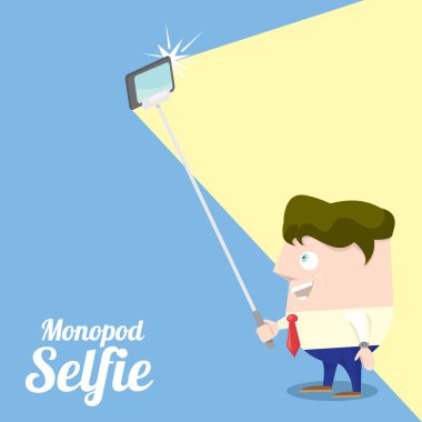 selfie fotoğrafta üzerinde akıllı telefon genel kavram