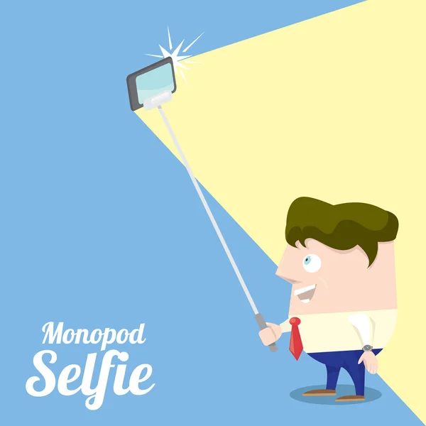 Scattare foto selfie sul concetto di Smart Phone — Vettoriale Stock