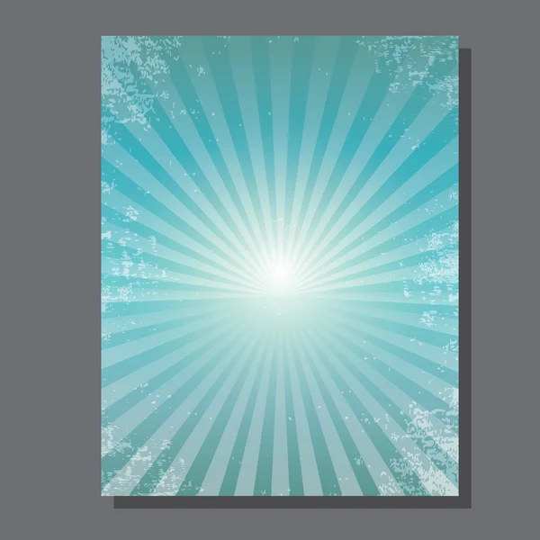 Vector brillante cielo azul fondo con rayo de luz — Vector de stock