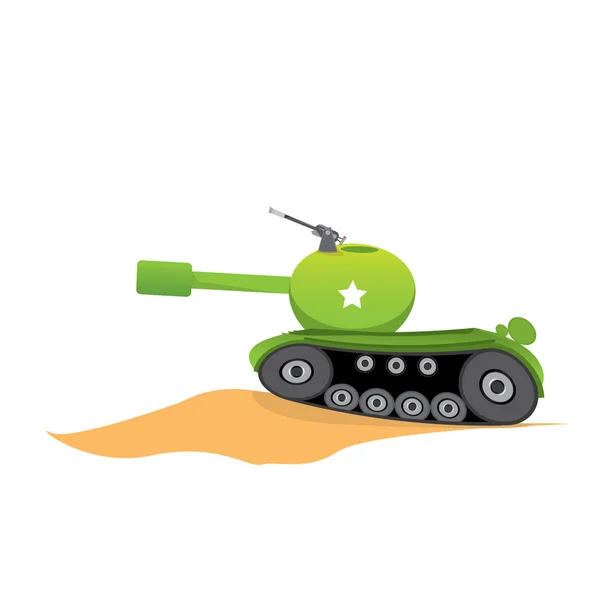 Tanque del ejército vector. tanque militar. máquina del ejército . — Vector de stock