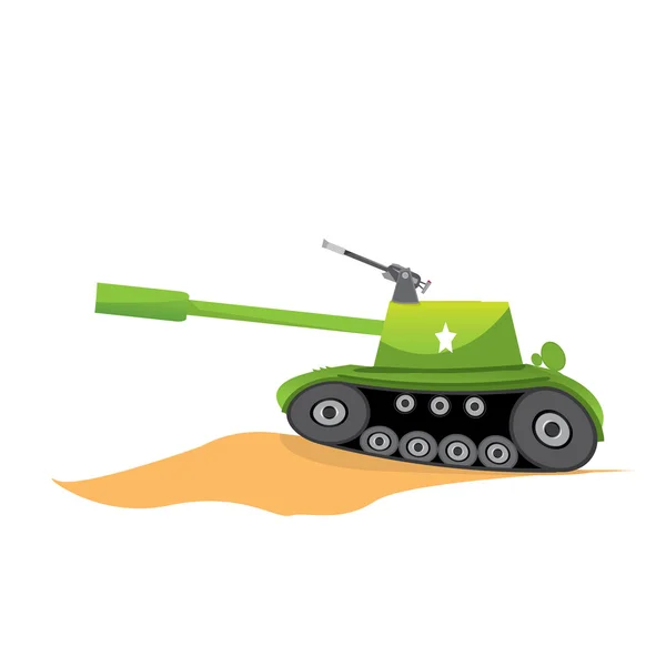 Tanque del ejército vector. tanque militar. máquina del ejército . — Vector de stock