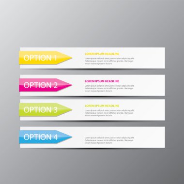 Soyut dijital illüstrasyon Infographic vektör.