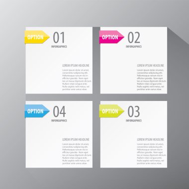 Soyut dijital illüstrasyon Infographic vektör.