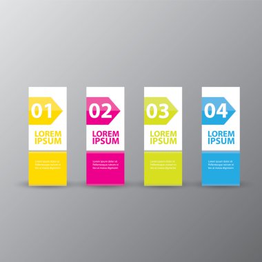 Soyut dijital illüstrasyon Infographic vektör.