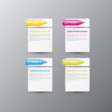 Soyut dijital illüstrasyon Infographic vektör.