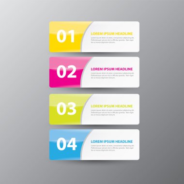 Soyut dijital illüstrasyon Infographic vektör.