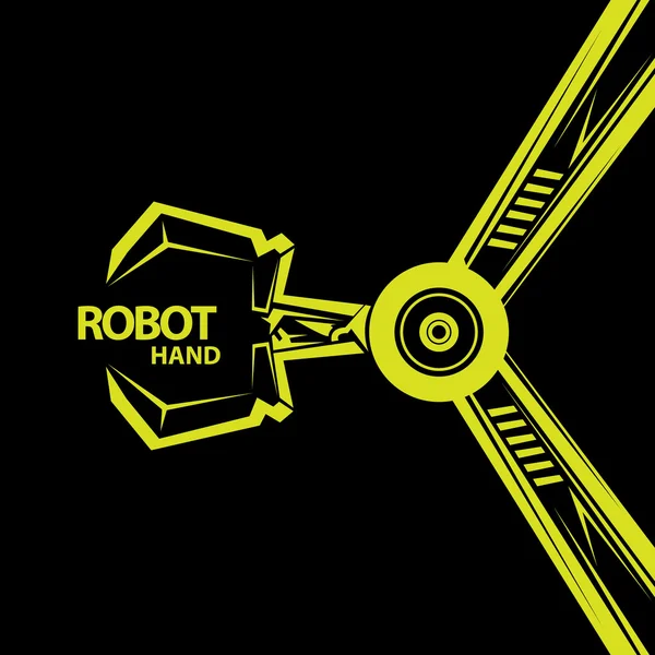 Wektor symbol ramię robota. reka robota — Wektor stockowy