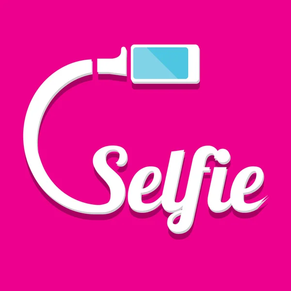 Tomar foto selfie en el icono del concepto de teléfono inteligente — Vector de stock