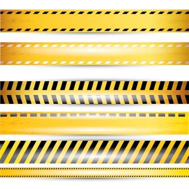 Sarı güvenlik uyarı teyp uyarı ayarla