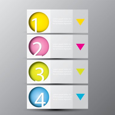 Soyut afiş illüstrasyon Infographic vektör.