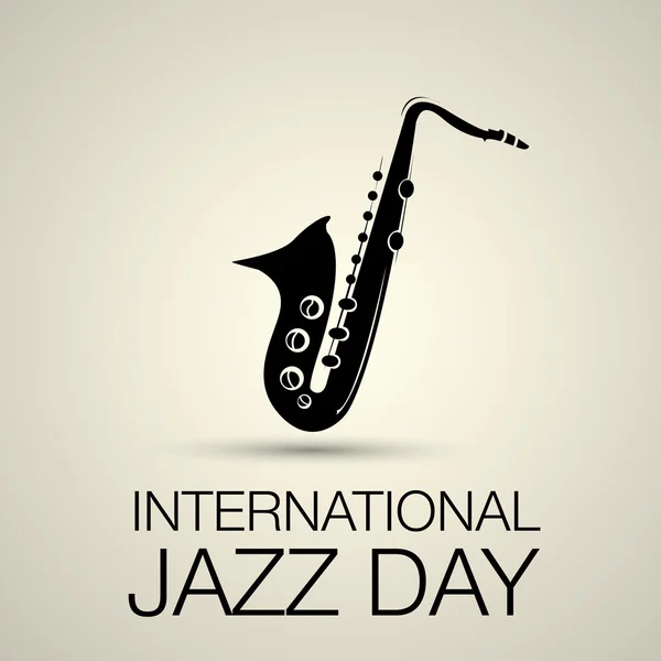 Día internacional del jazz vector — Vector de stock