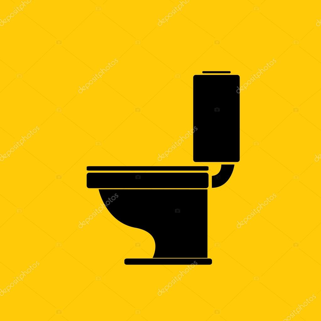 Vector Toilet symbol. toilet sign. toilet bowl