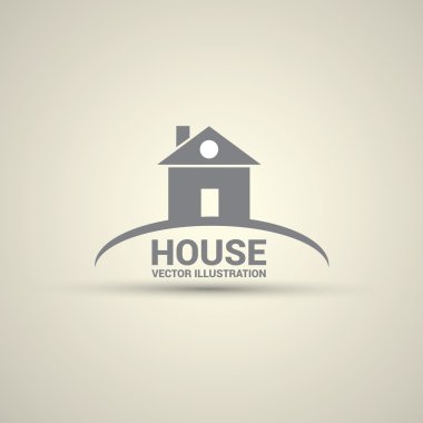 House soyut Emlak logo tasarım şablonu.