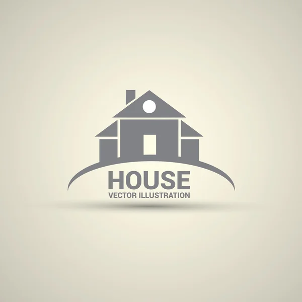 House soyut Emlak logo tasarım şablonu. — Stok Vektör