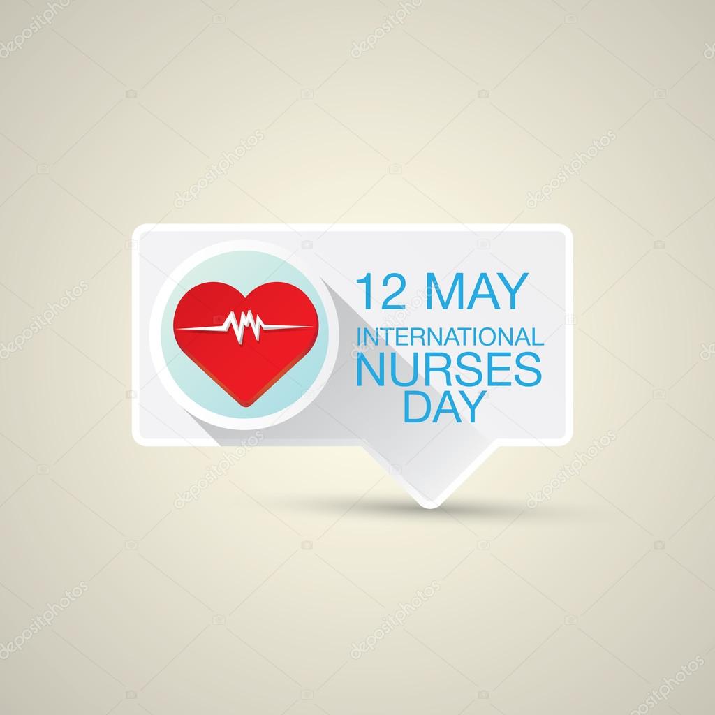International nurse day concept with heart
