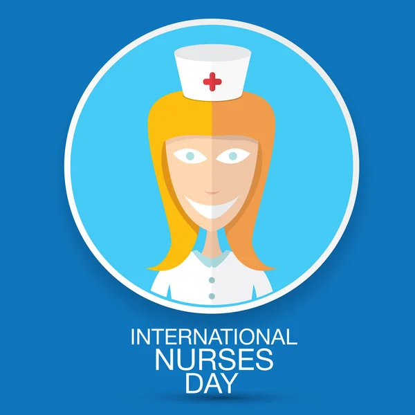 간호사 국제 간호사의 날 개념 — 스톡 벡터
