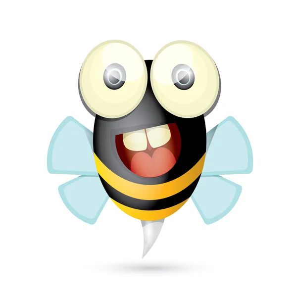 Cartoon niedliche helle Baby-Biene. Vektor — Stockvektor