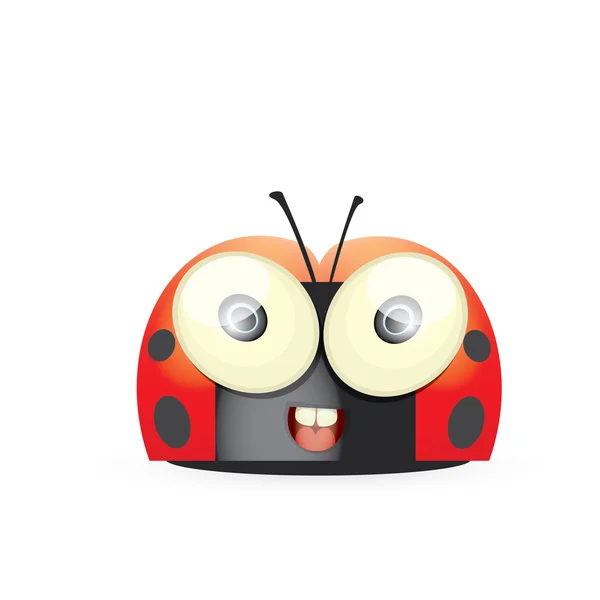 Desenho animado bonito brilhante ladybag. ilustração vetorial . —  Vetores de Stock