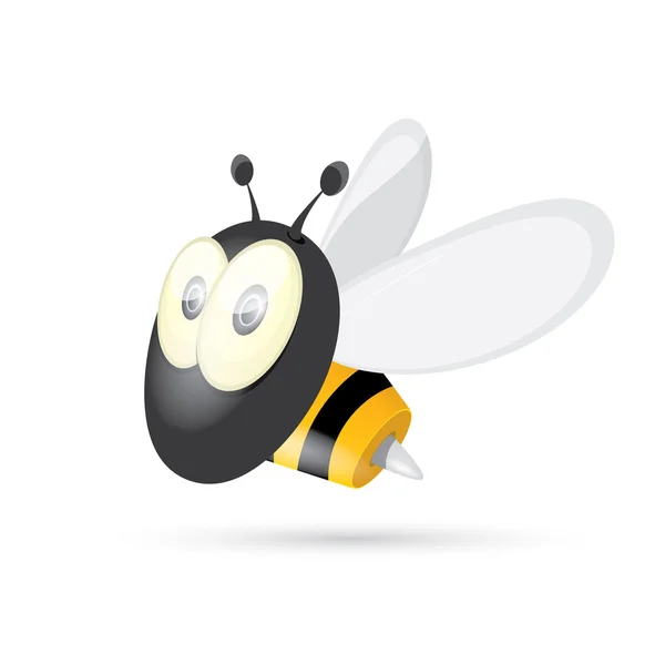 Мультфильм милый яркий baby bee. вектор — стоковый вектор