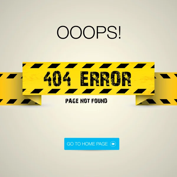 Pagina creativa non trovata, 404 errore — Vettoriale Stock