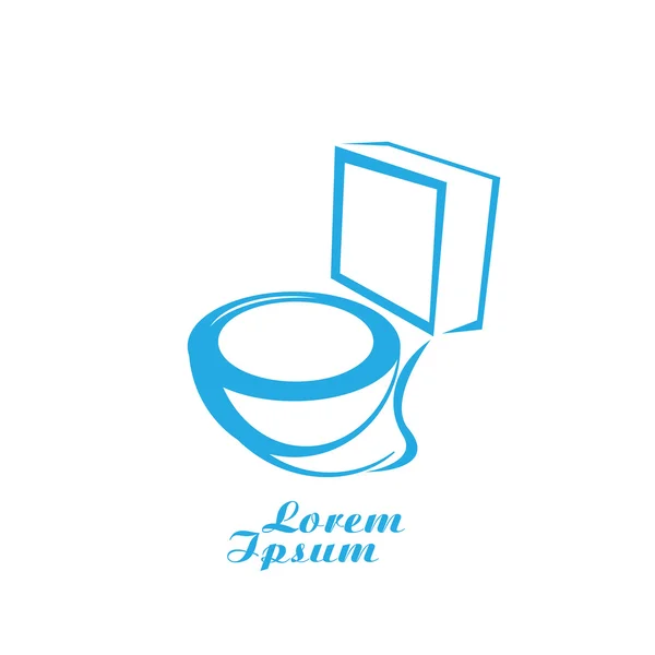 Symbole de toilettes vectorielles. signe de toilette — Image vectorielle