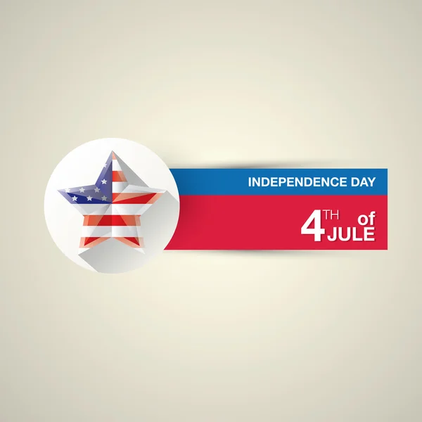 Happy independence day card Stati Uniti — Vettoriale Stock